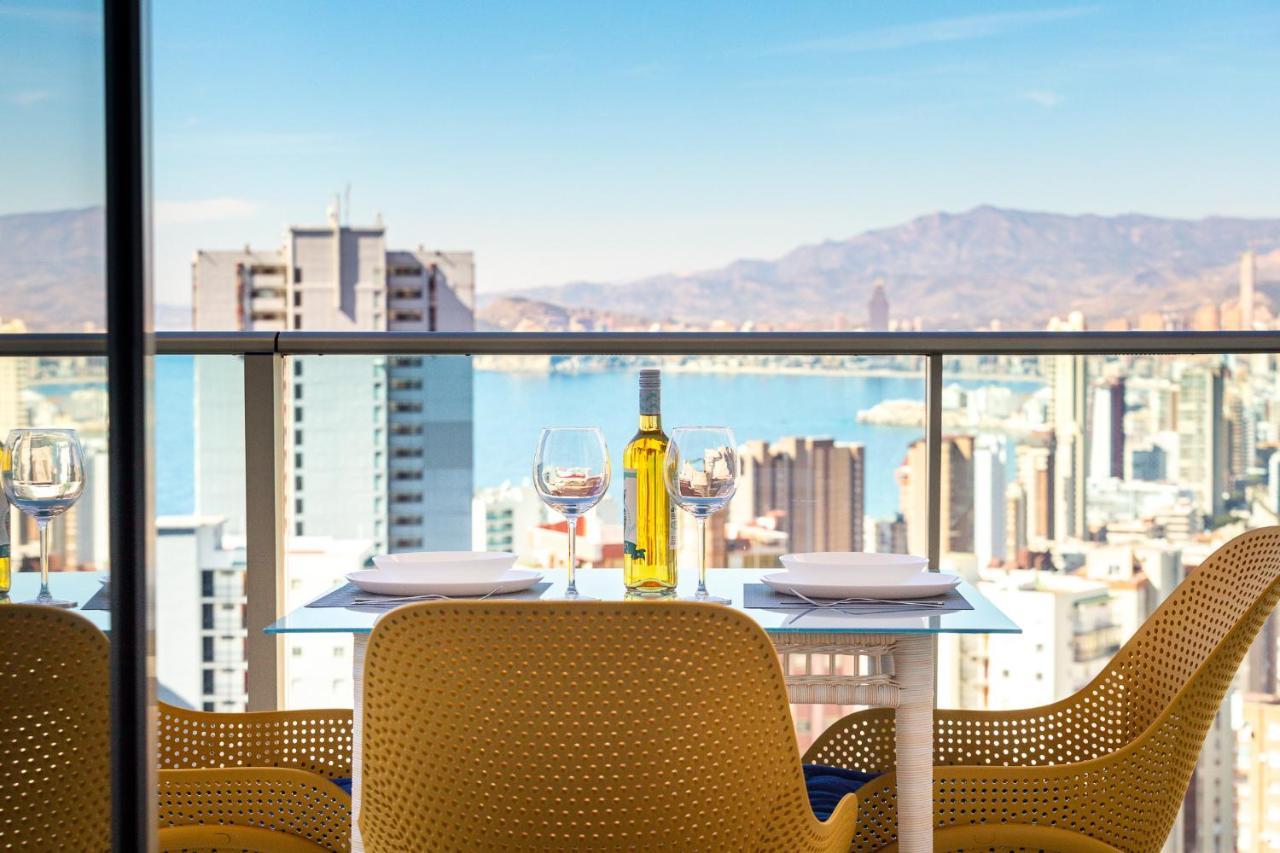 Skyline 10 Gran Terraza Privada Con Vistas Espectaculares Apartman Benidorm Kültér fotó