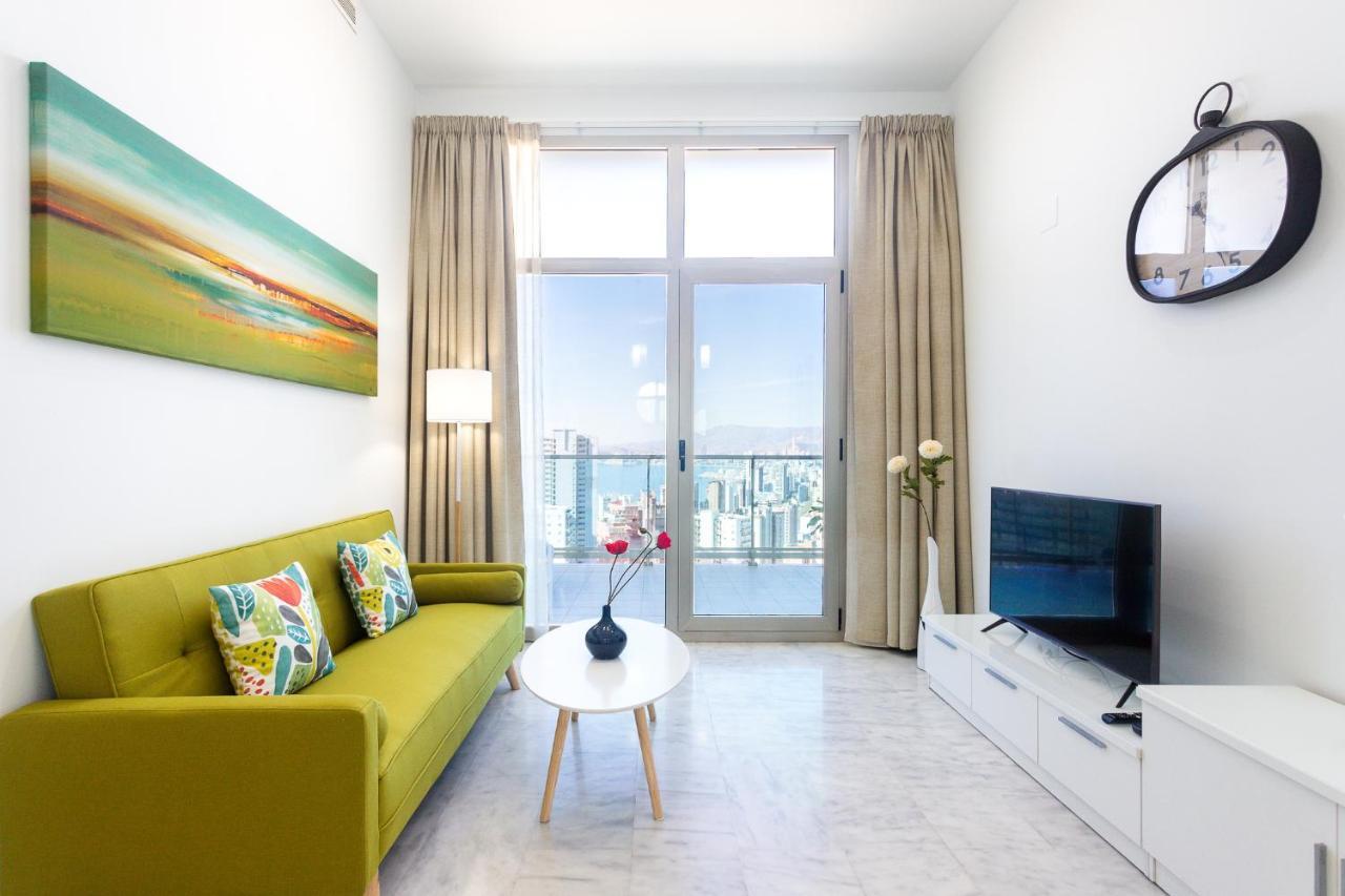 Skyline 10 Gran Terraza Privada Con Vistas Espectaculares Apartman Benidorm Kültér fotó